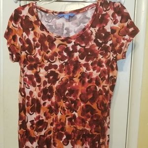 Simply Vera Wang floral Tee sz M